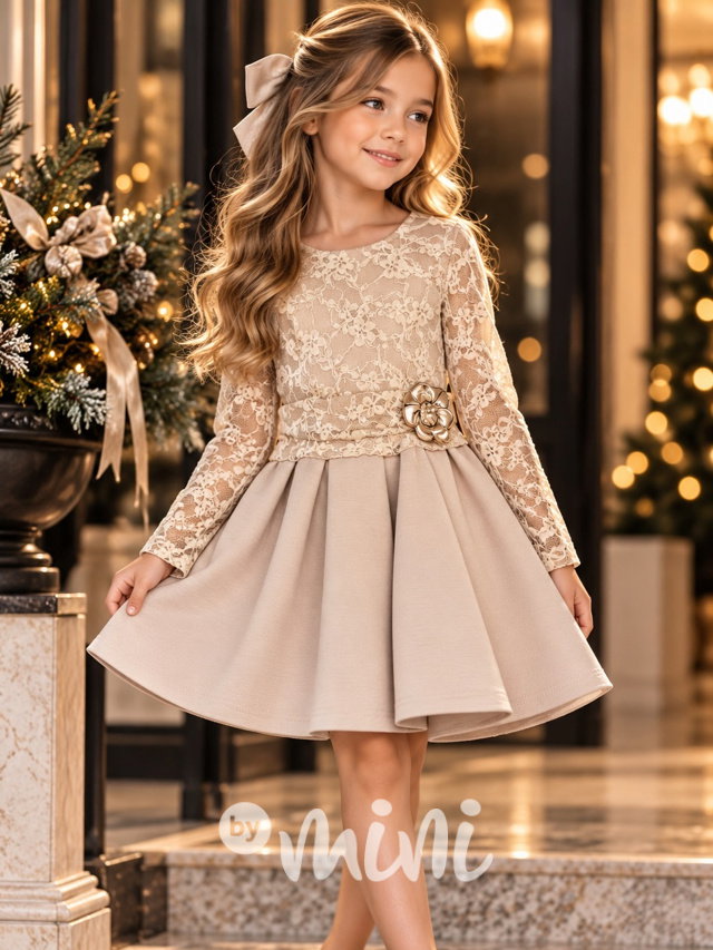 Sváteční šaty Elegance beige