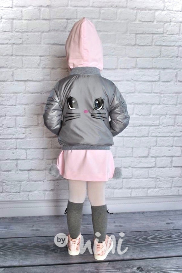 Přechodová bunda králíček grey