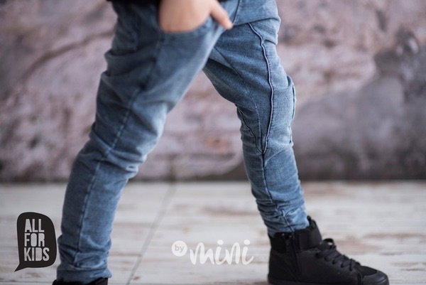 Jeans propletené tepláčky