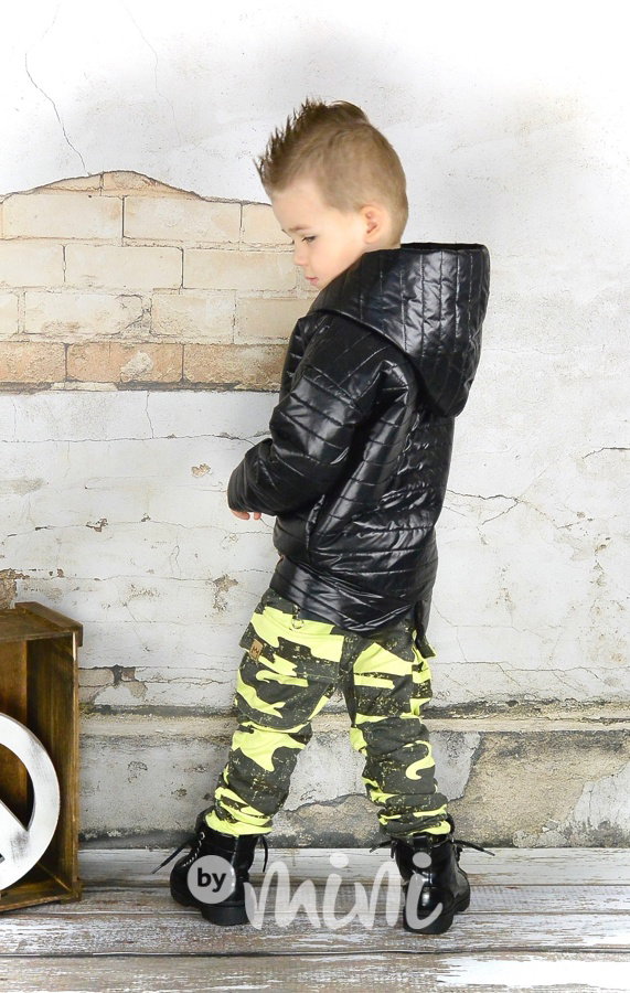 Neon army baggy kapsáče zip