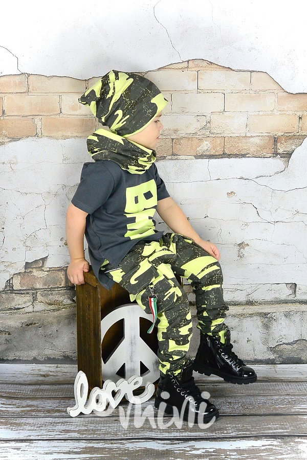 Neon army houmles čepka s tunelem
