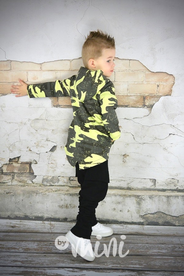 Neon army mikina