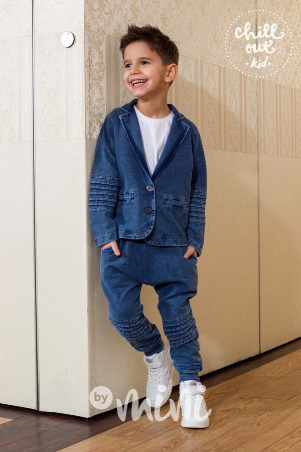 Jeans sako & baggy tepláčky