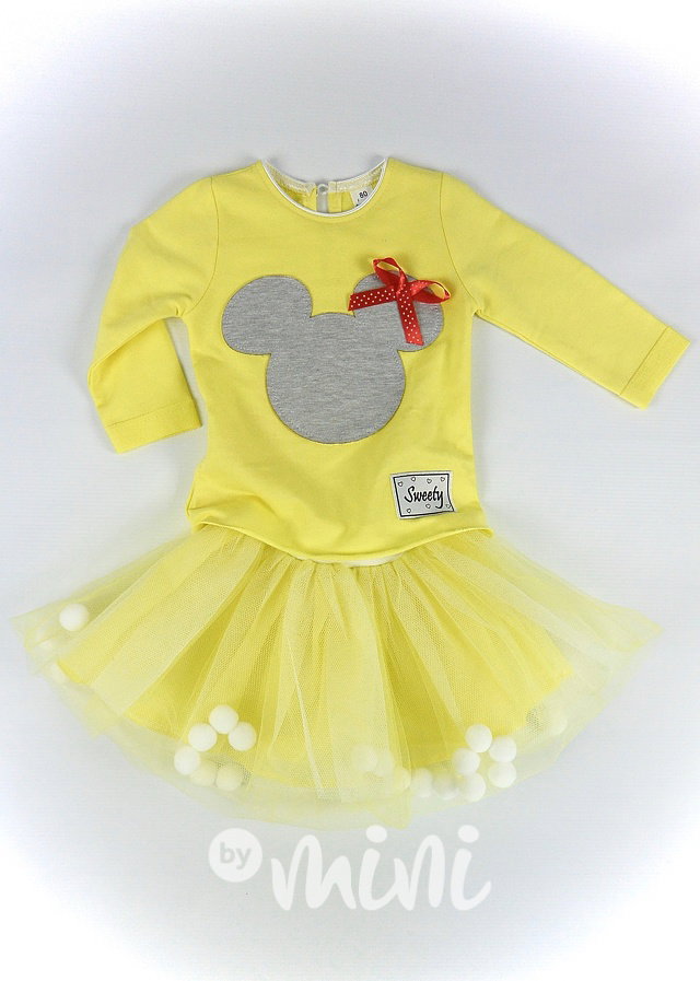 Yellow bambulkový tutu set