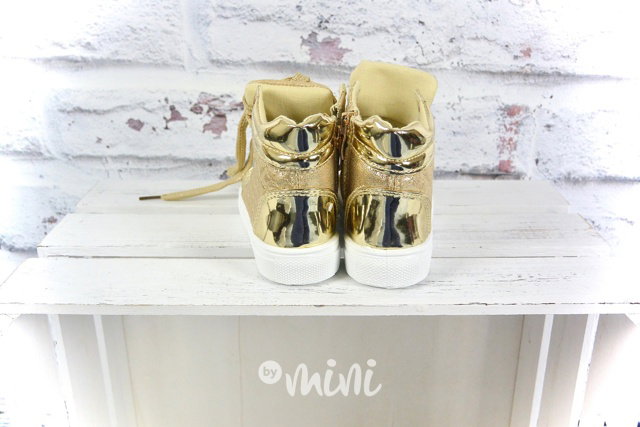 Gold sneakers