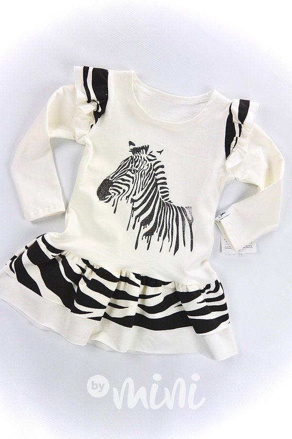 White dress zebra