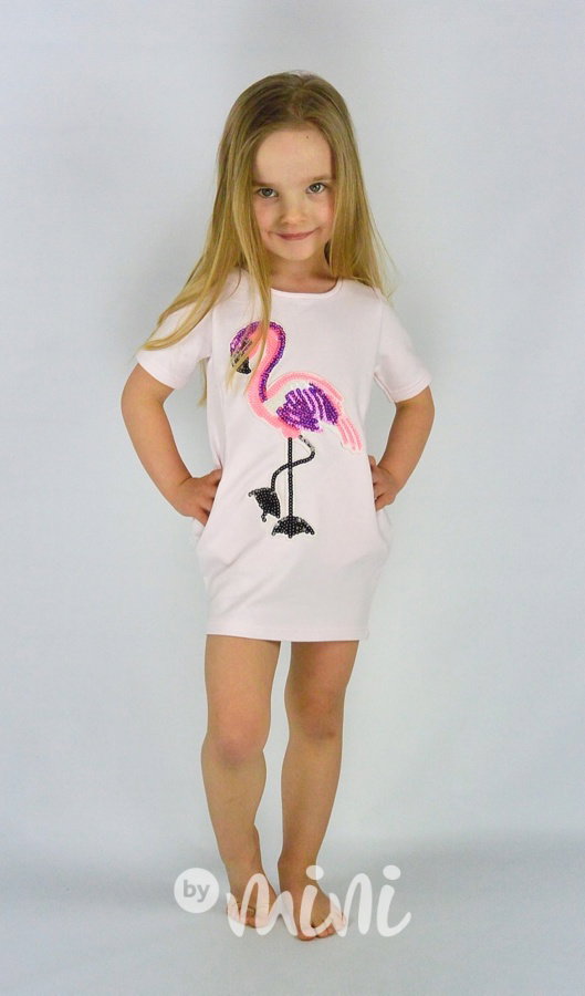 Flamingo baby pink dress