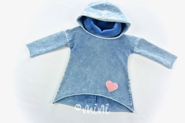 Atypická jeans mikina