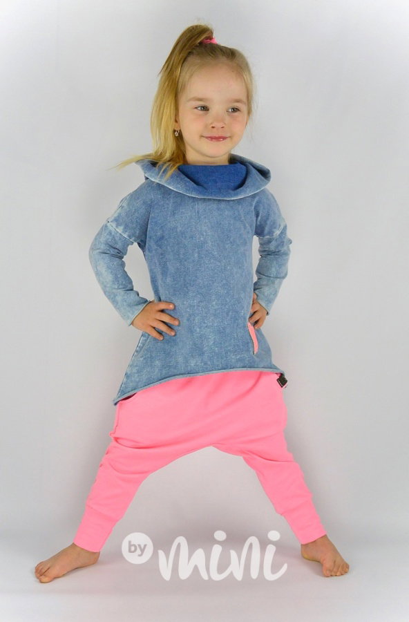 Atypická jeans mikina