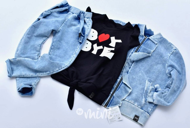 Jeans mikina heart