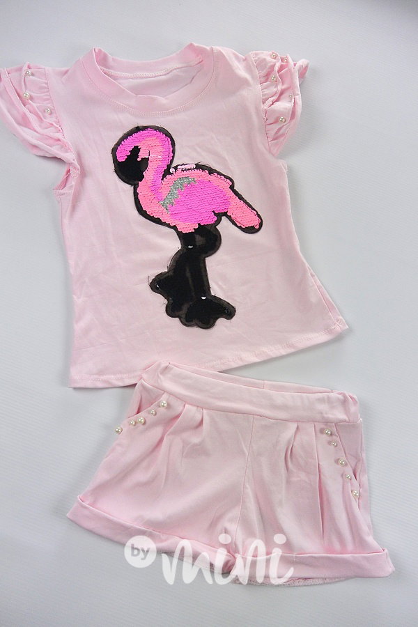 Flamingo summer set pink
