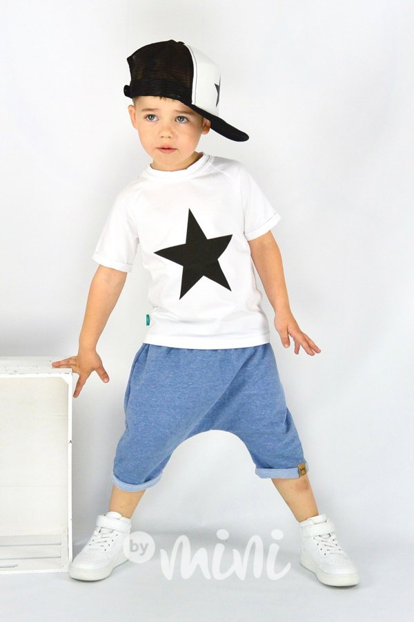 Melange baggy shorts