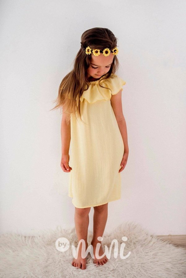Letní šaty hispánky žluté