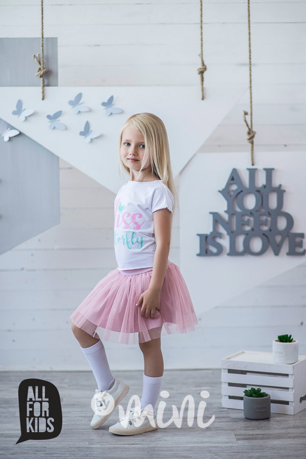 Miss Butterfly triko pink/mint