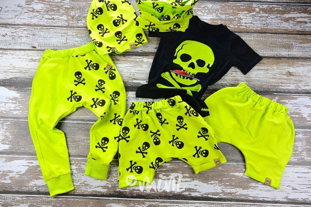 Lemon skull baggy