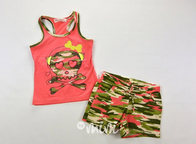 Skull army set jahodový