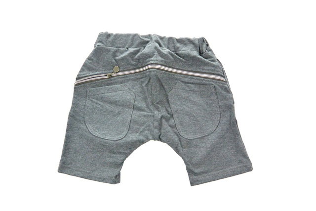 Dark grey kraťasy se zipem