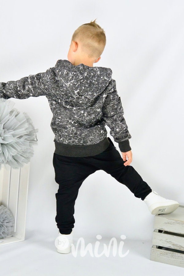 Mramorová mikina fleece