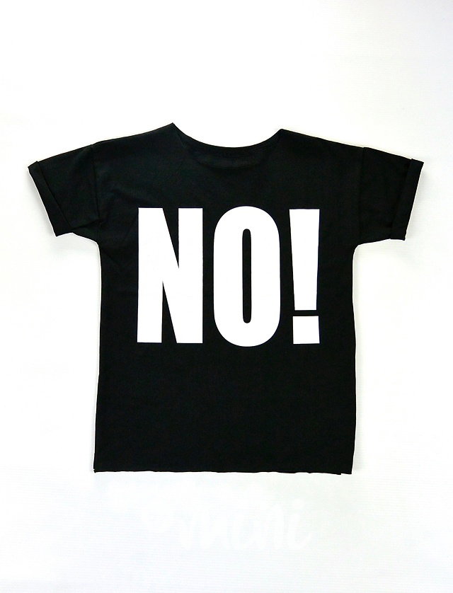 NO! tričko černé