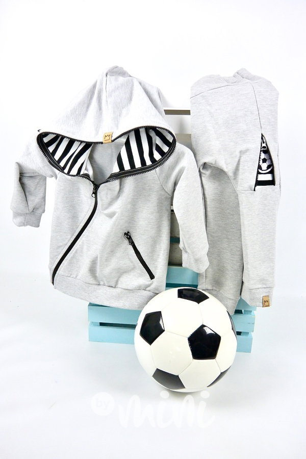 Grey football souprava