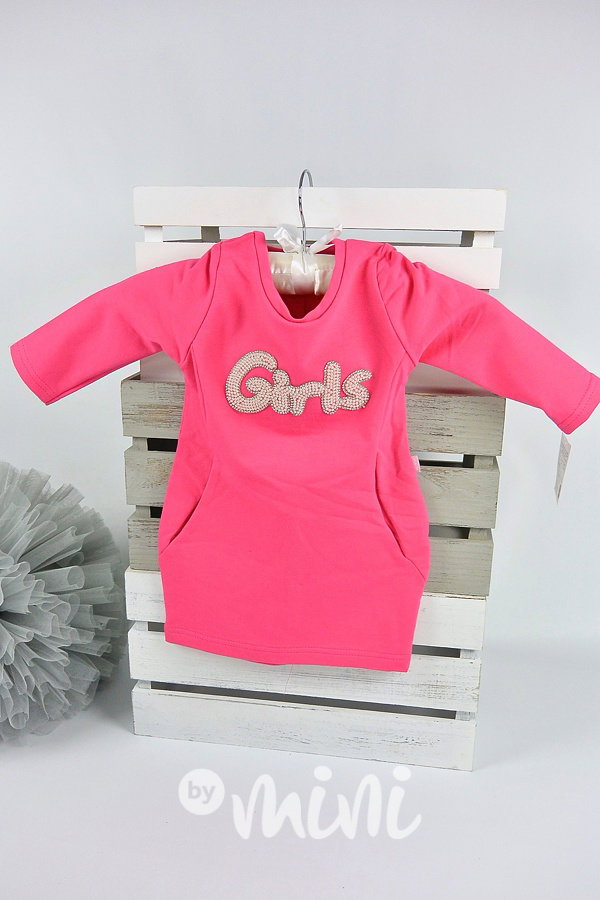 GIRLS dívčí tunika malinová