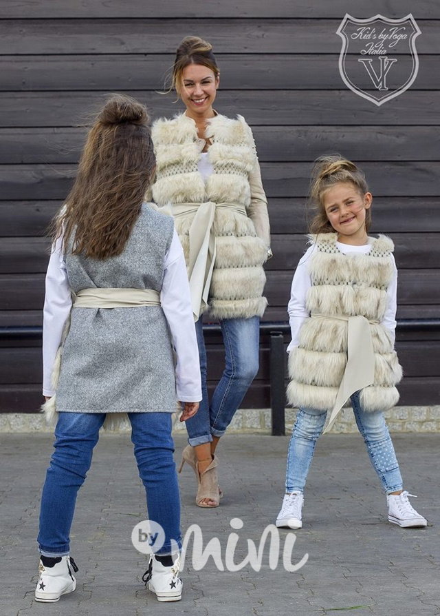 Luxusní chlupatá vestička