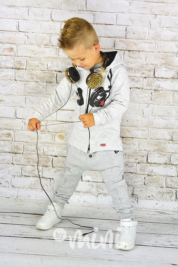 Headphones chlapecká zateplená mikina