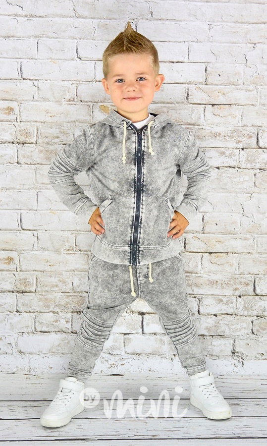 Tmavý denim black/sepraný set
