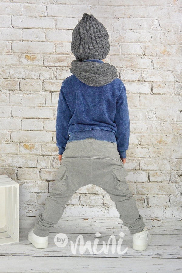 Tmavá jeans mikina