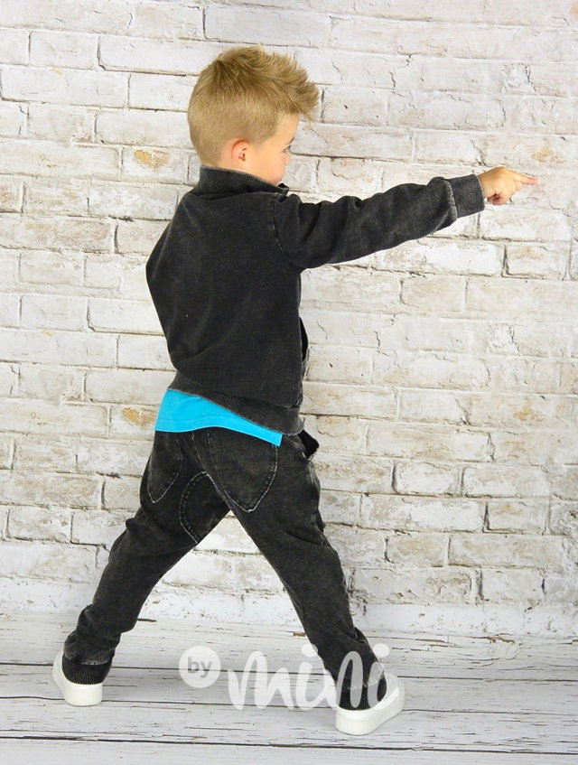 Černé jeans tepláčky