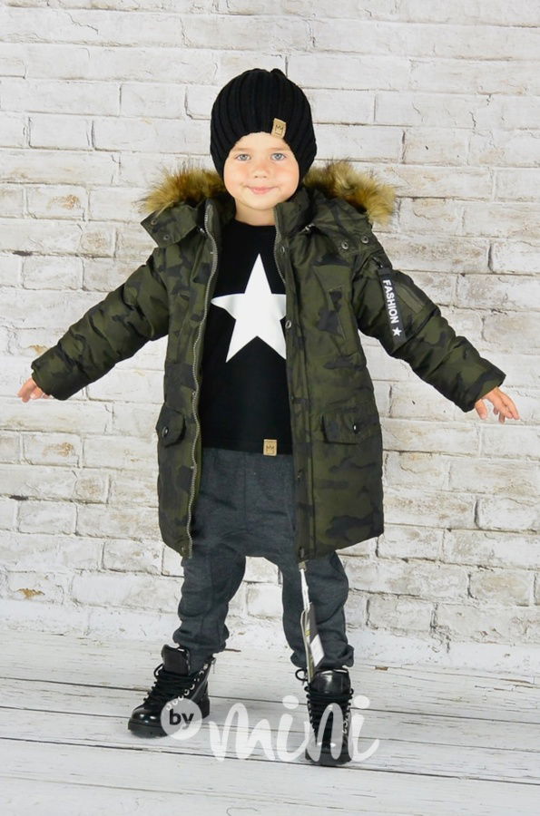 Army chlapecký zimní kabát