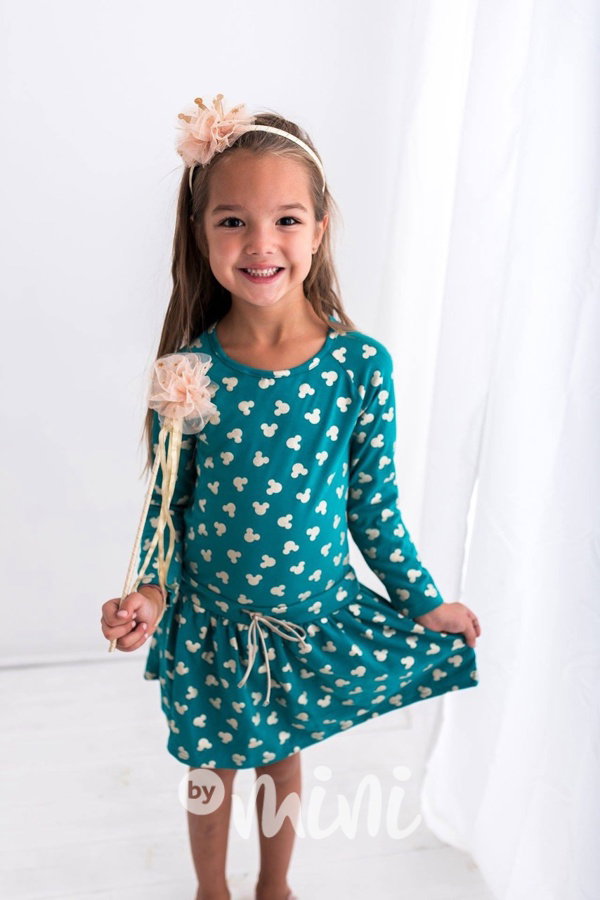 Smaragdové Mickey šaty