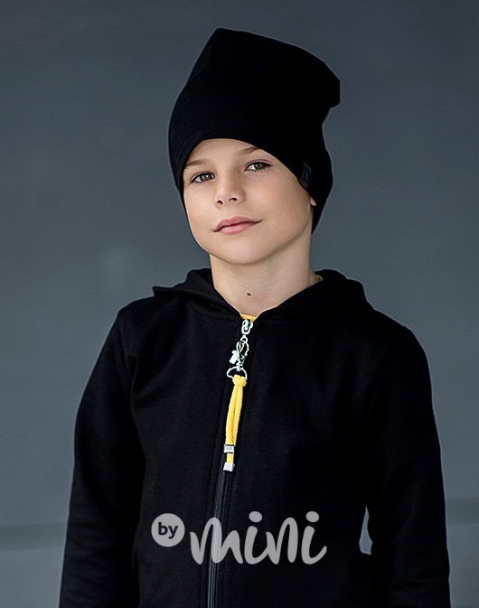 Black beanie houmles podzimní čepice