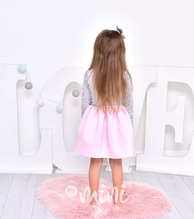 Luxury Pink&Grey dress