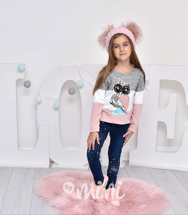 Zimní vyteplené stretch legíny jeans s kamínky