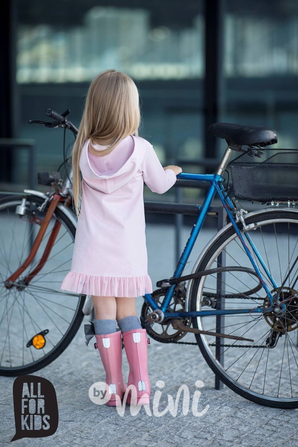 Dream hoodie dress pink