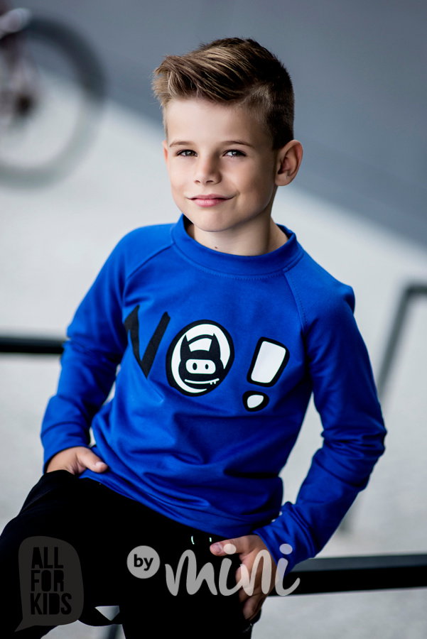NO mikina modrá