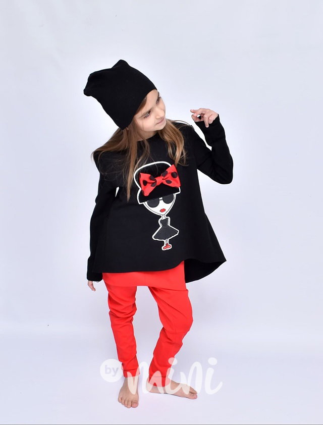 Červené dívčí baggy pants