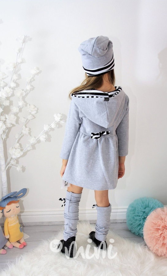 Hoodie dress s mašličkou