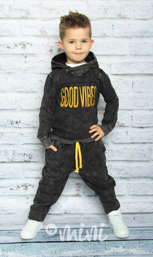Good vibes black jeans set