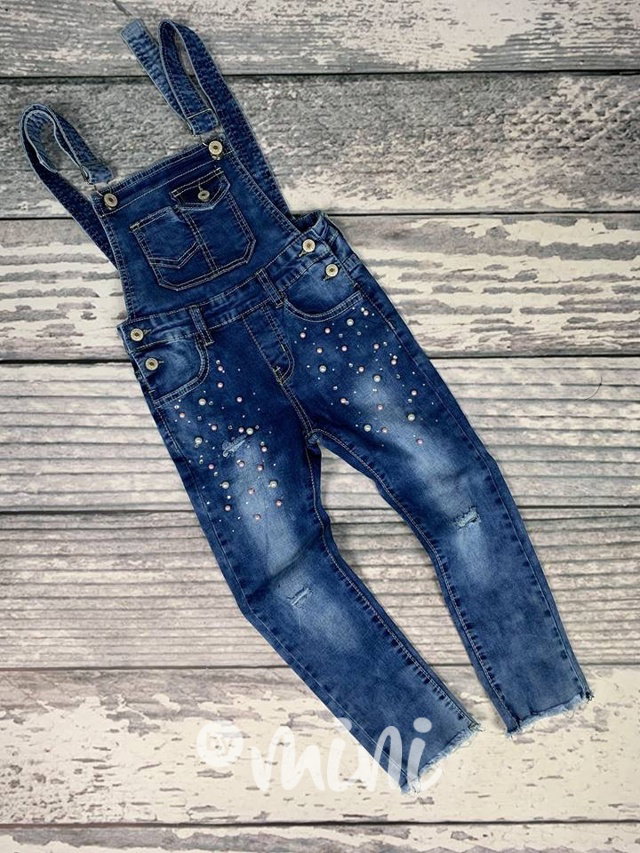 Jeans lacláče s perličkami