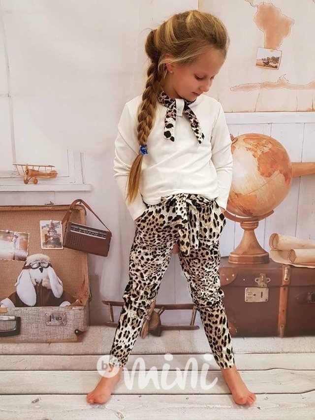 Leopard blůzka + kalhoty