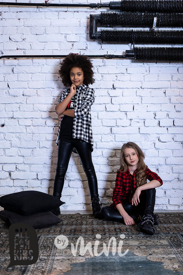 Karo dívčí košile bílá