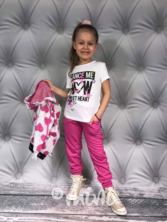 3ks Komplet srdíčka pink