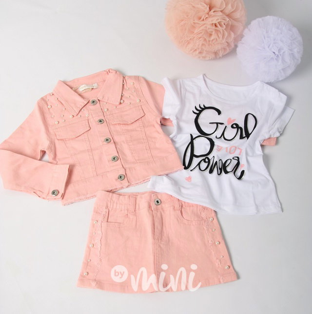 Pink jeans 3ks komplet