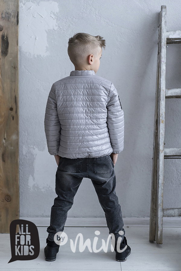 Jarní grey bunda