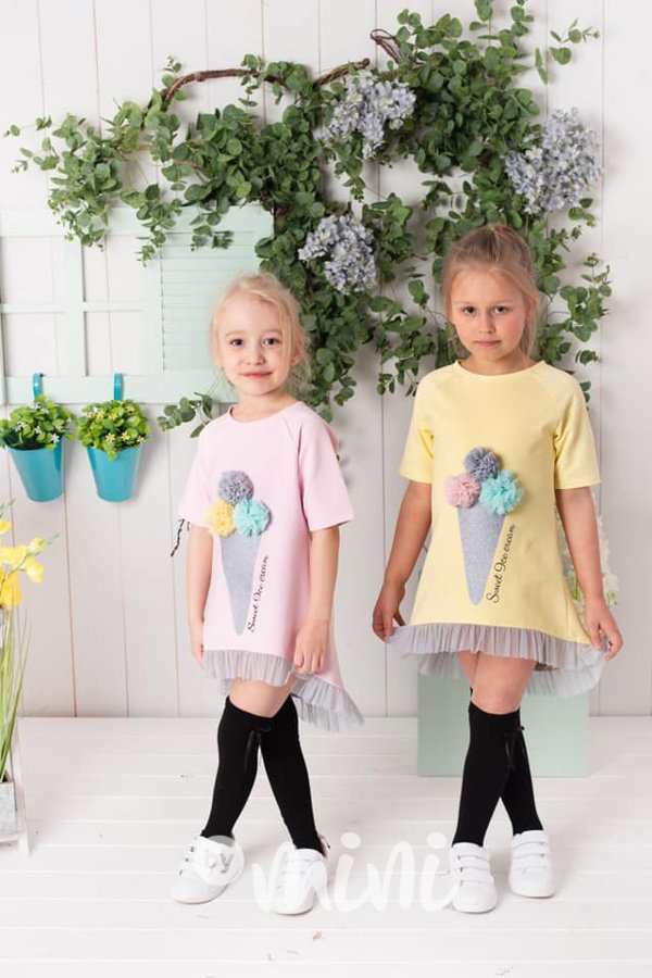 Ice cream dress pink