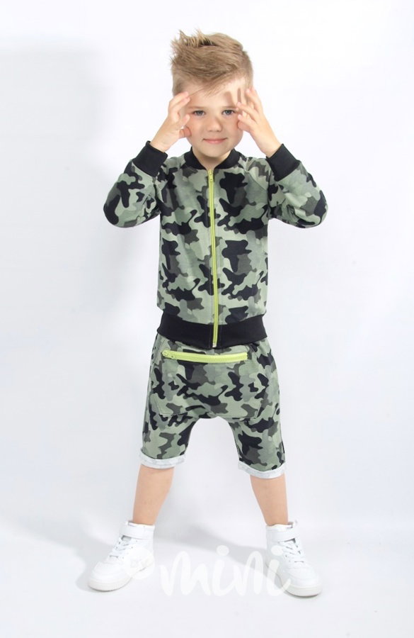 Army baggy shorts zip