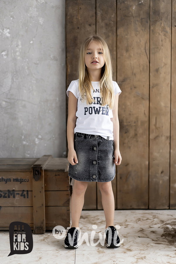 Jeans dívčí sukně black