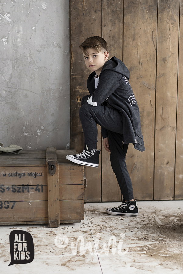 Grafit zipper chlapecké tepláky